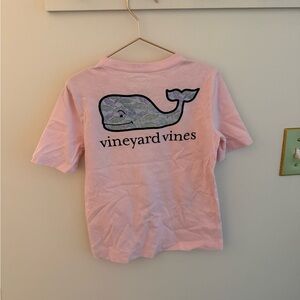 Vineyard Vines Kids Light Pink Whale Tee